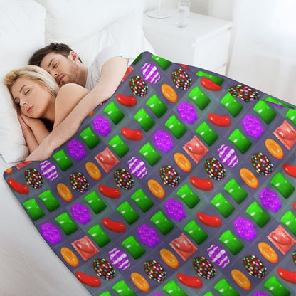 Candy Combo Candy Crush Throw Blanket