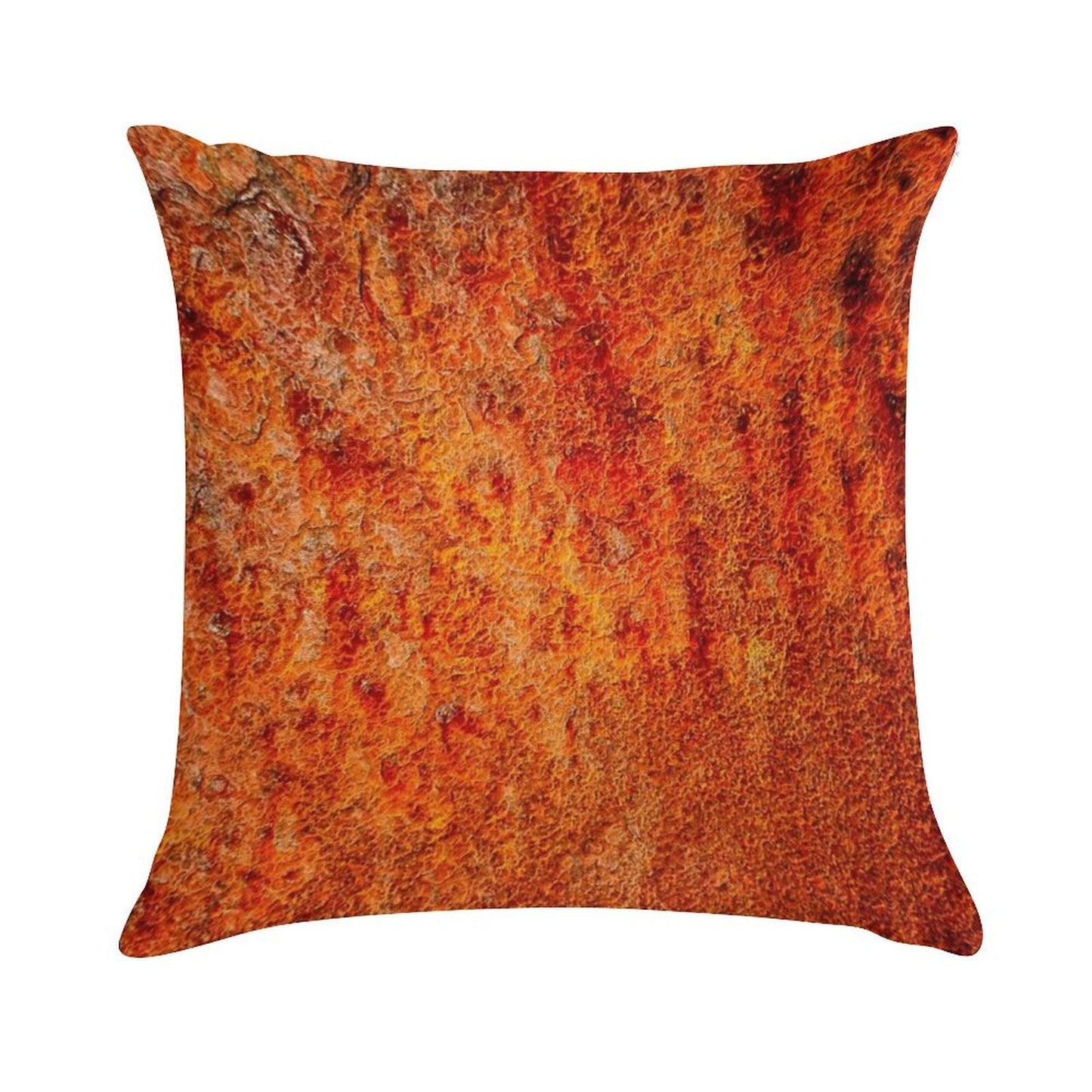 Burnt Orange Soft Skin-Friendly Throw Pillow