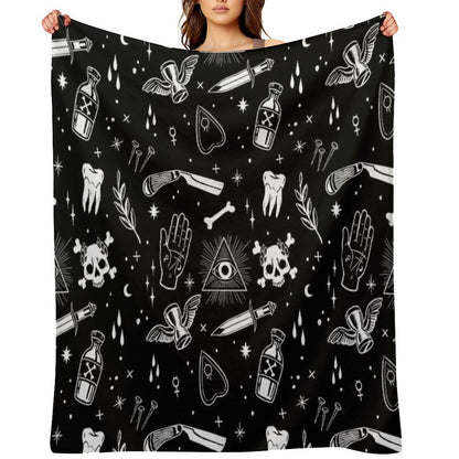 A Few Macabre Things Throw Blanket