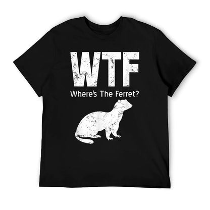WTF Where&#39;s The Ferret Funny Ferret T-Shirt