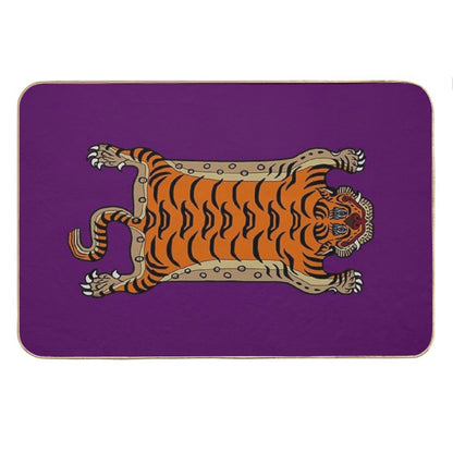 TIBETAN TIGER RUG-purple Bath Mat