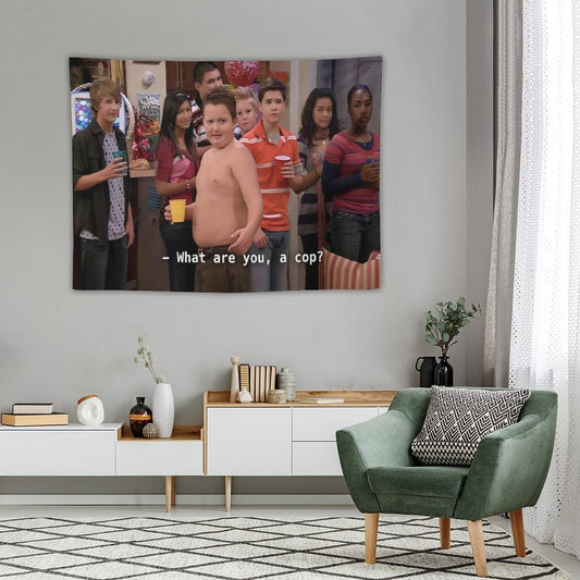 What Are You A Cop Gibby Tapestry