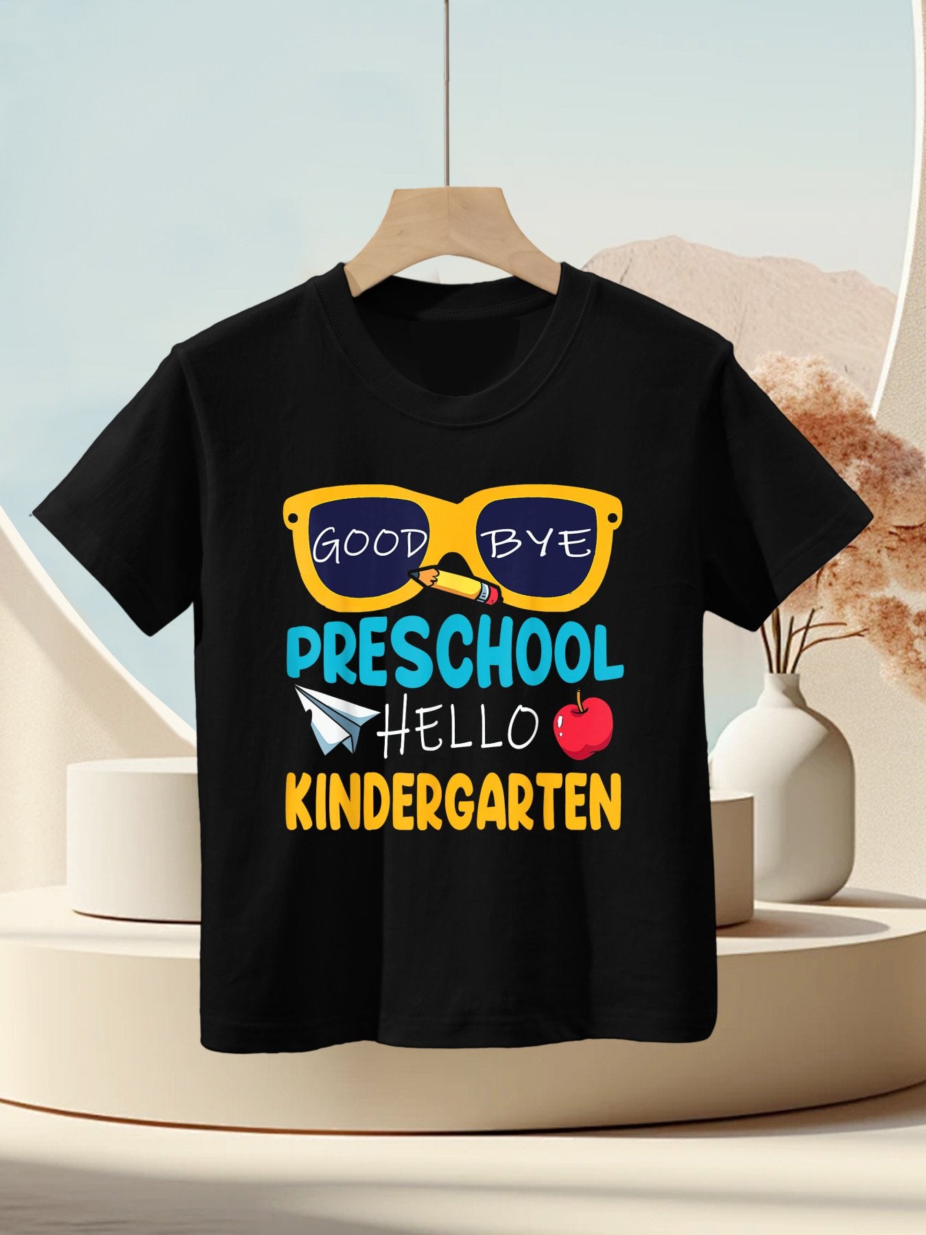 Hello Kindergarten Prek Grad Goodbye Preschool Graduation Kids T-Shirt
