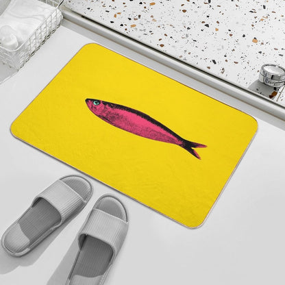 Pink Sardine Bath Mat
