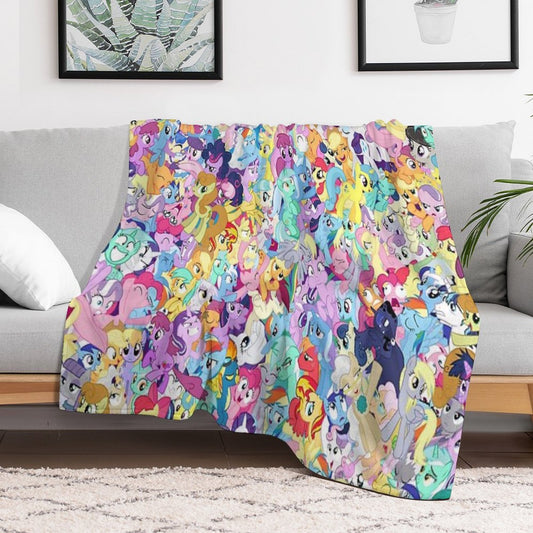 Everypony Mess Throw Blanket