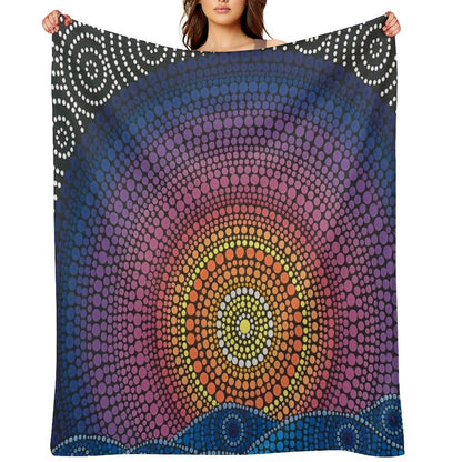 The Calm Beneath Throw Blanket