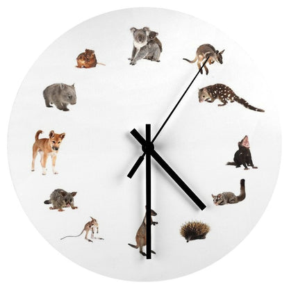 Mammals of Australia Wall Clock