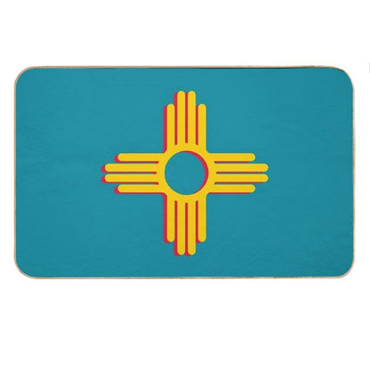 Zia Symbol New Mexico Symbol Bath Mat