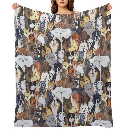 Pupper Party Throw Blanket