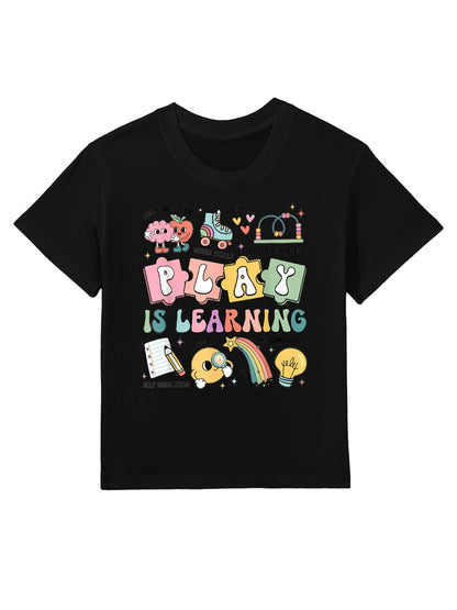 Retro Play Is Learning Kindergarten Teacher Team Women Kids T-Shirt