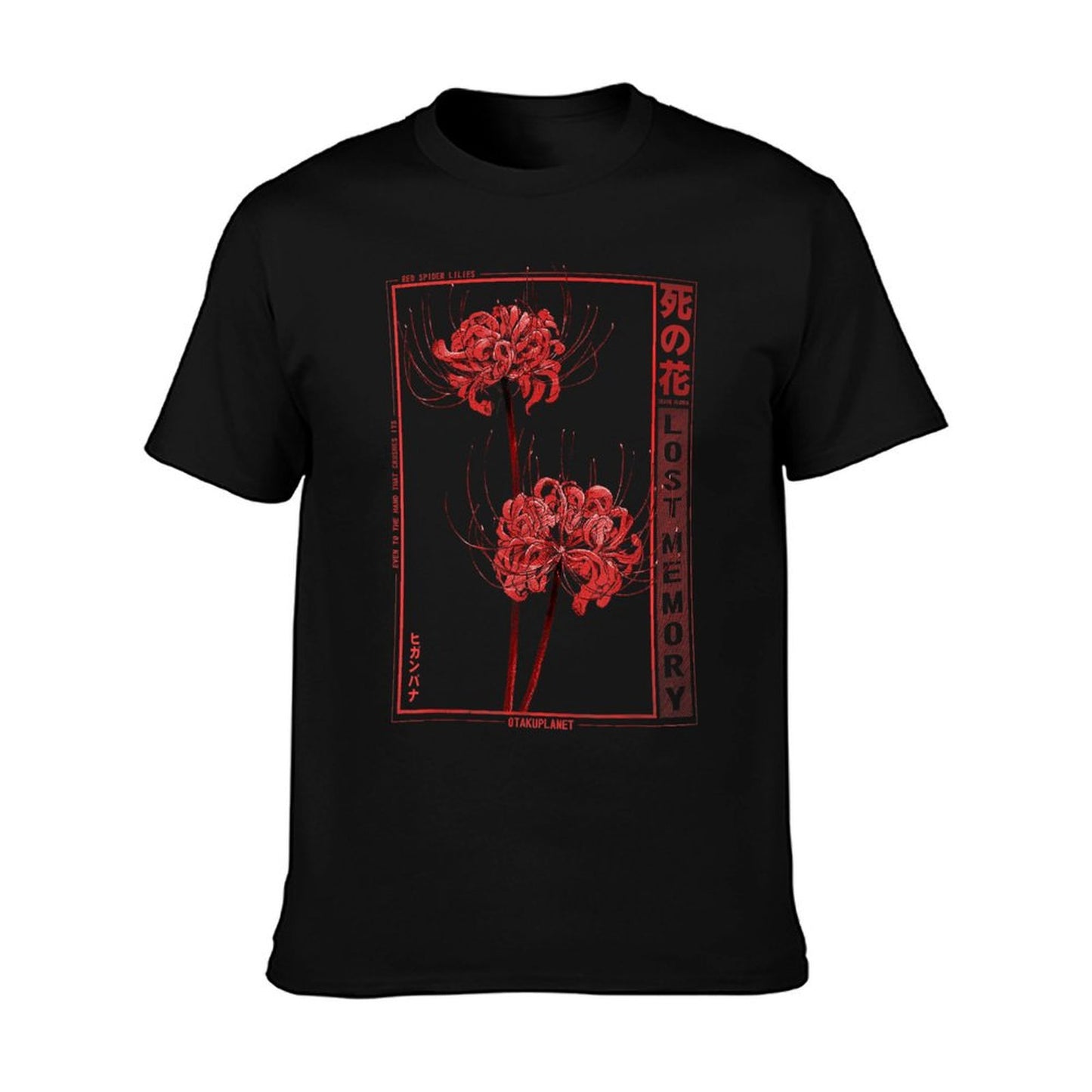 Japanese Spider Lily Soft Grunge Anime Aesthetic Flower T-Shirt
