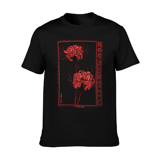 Japanese Spider Lily Soft Grunge Anime Aesthetic Flower T-Shirt