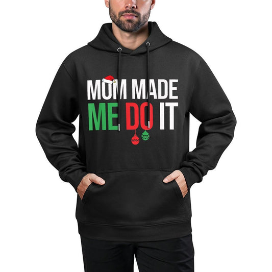 Family Christmas Pajamas Matching Mom Made Me Do It Shape Retention Hoodie
