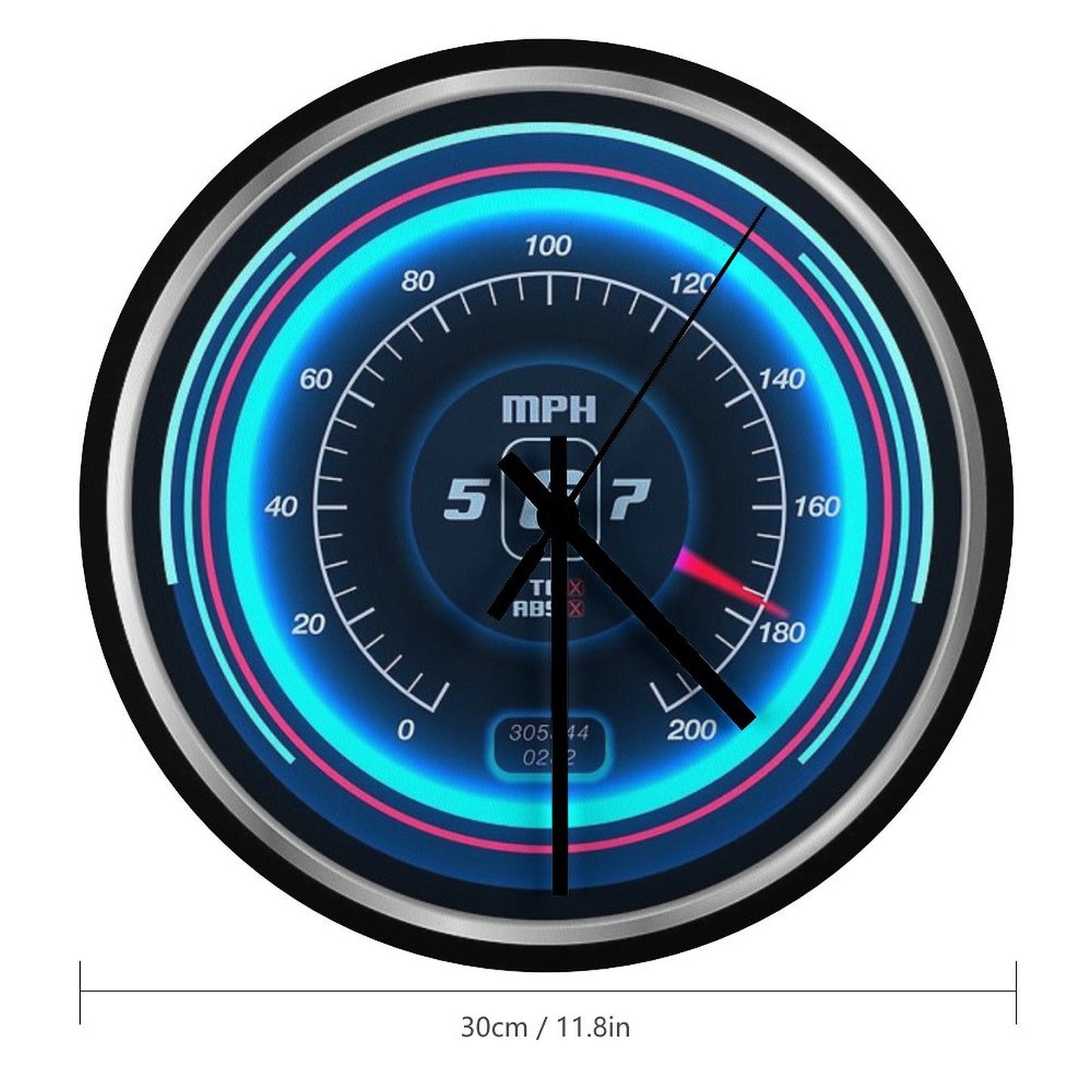 Neon Speedo Wall Clock