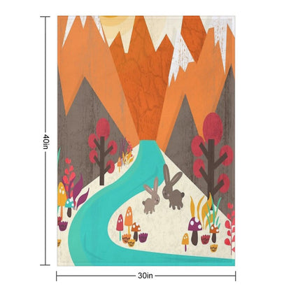 April Throw Blanket