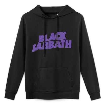 Black Sabbath Purple Logo Shape Retention Hoodie