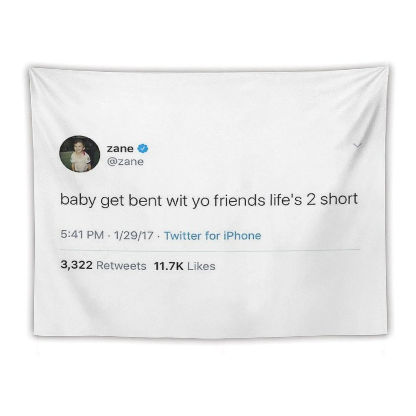 Zane Tweet (vlog Squad) Tapestry