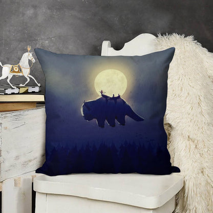 The End of All Things - Night Version Linen Throw Pillow Cover