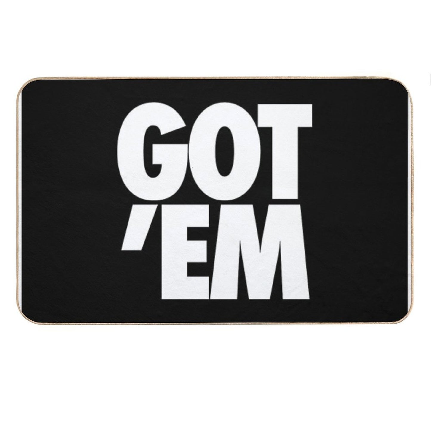Got Em Black & White Bath Mat