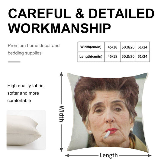 EASTENDERS LEGENDS- DOT COTTON Linen Throw Pillow Cover