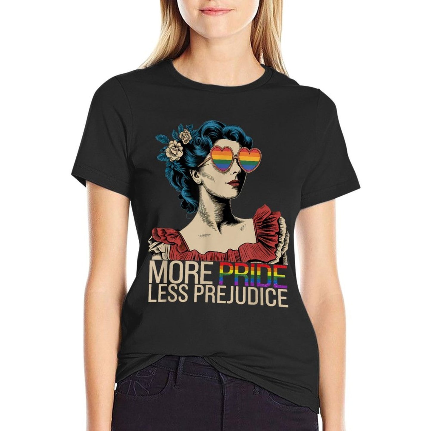 More Pride Less Prejudice Pride Month LGBTQ  Classic T-Shirt