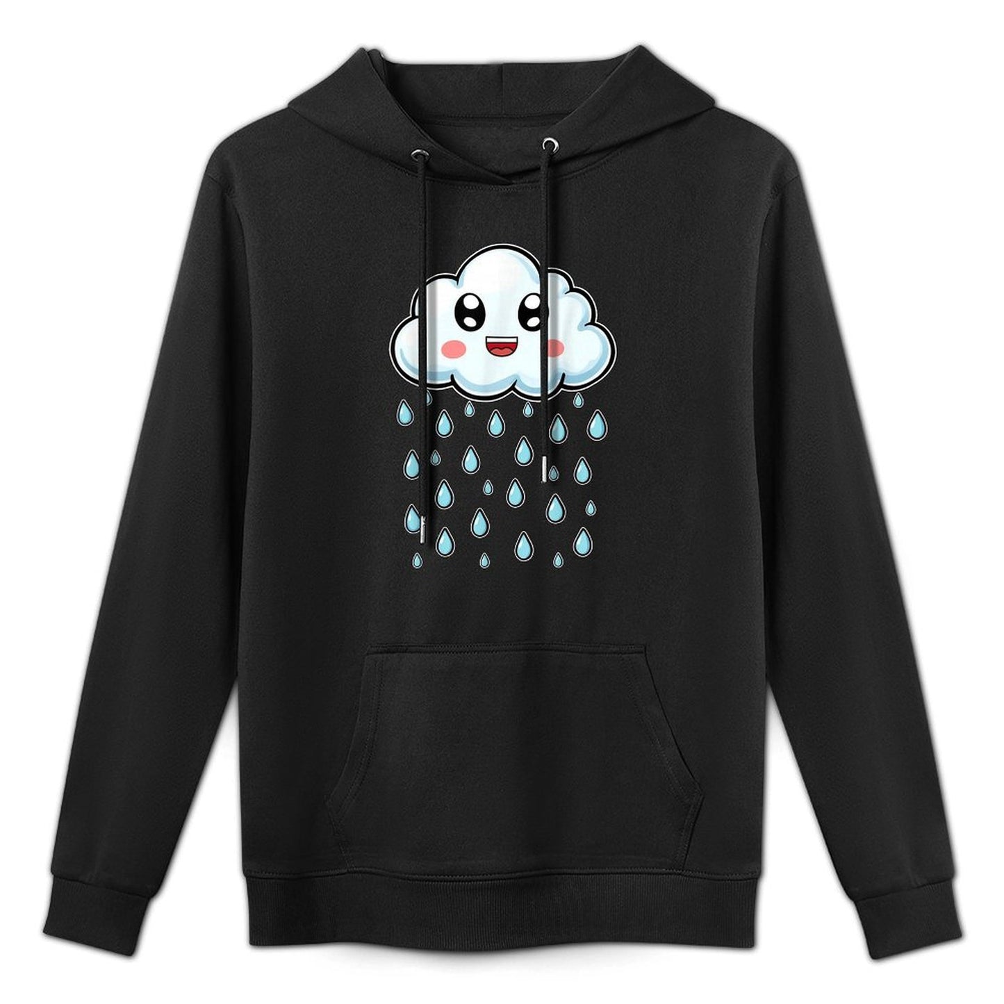 Cloud Raindrops Water White Cute Christmas Costume Halloween Relaxed Fit Hoodie
