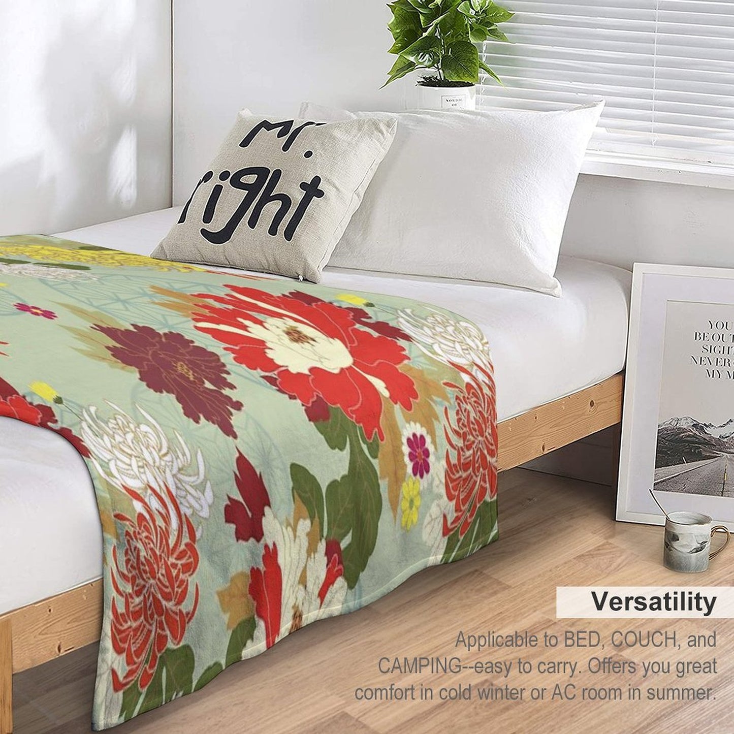 Peony 2 Throw Blanket