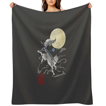The Great Grey Wolf - Sifkami Throw Blanket