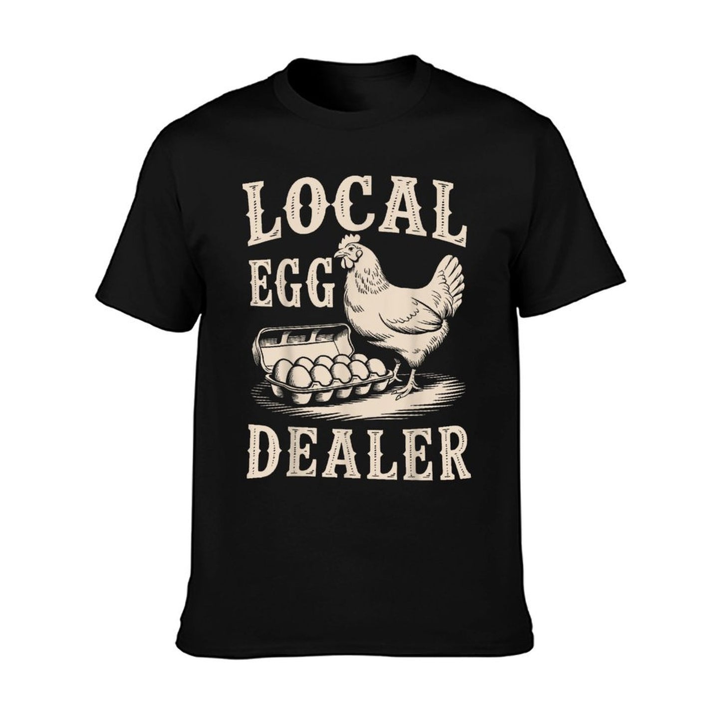 Local Egg Dealer Retro Chicken Funny Farmer Easter T-Shirt