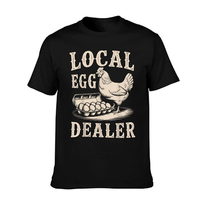 Local Egg Dealer Retro Chicken Funny Farmer Easter T-Shirt