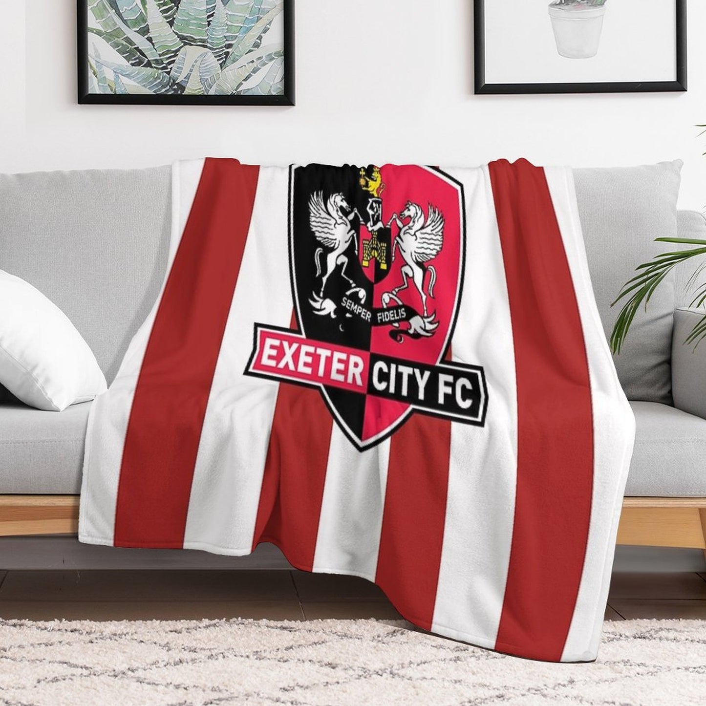 Exeter City FC Throw Blanket