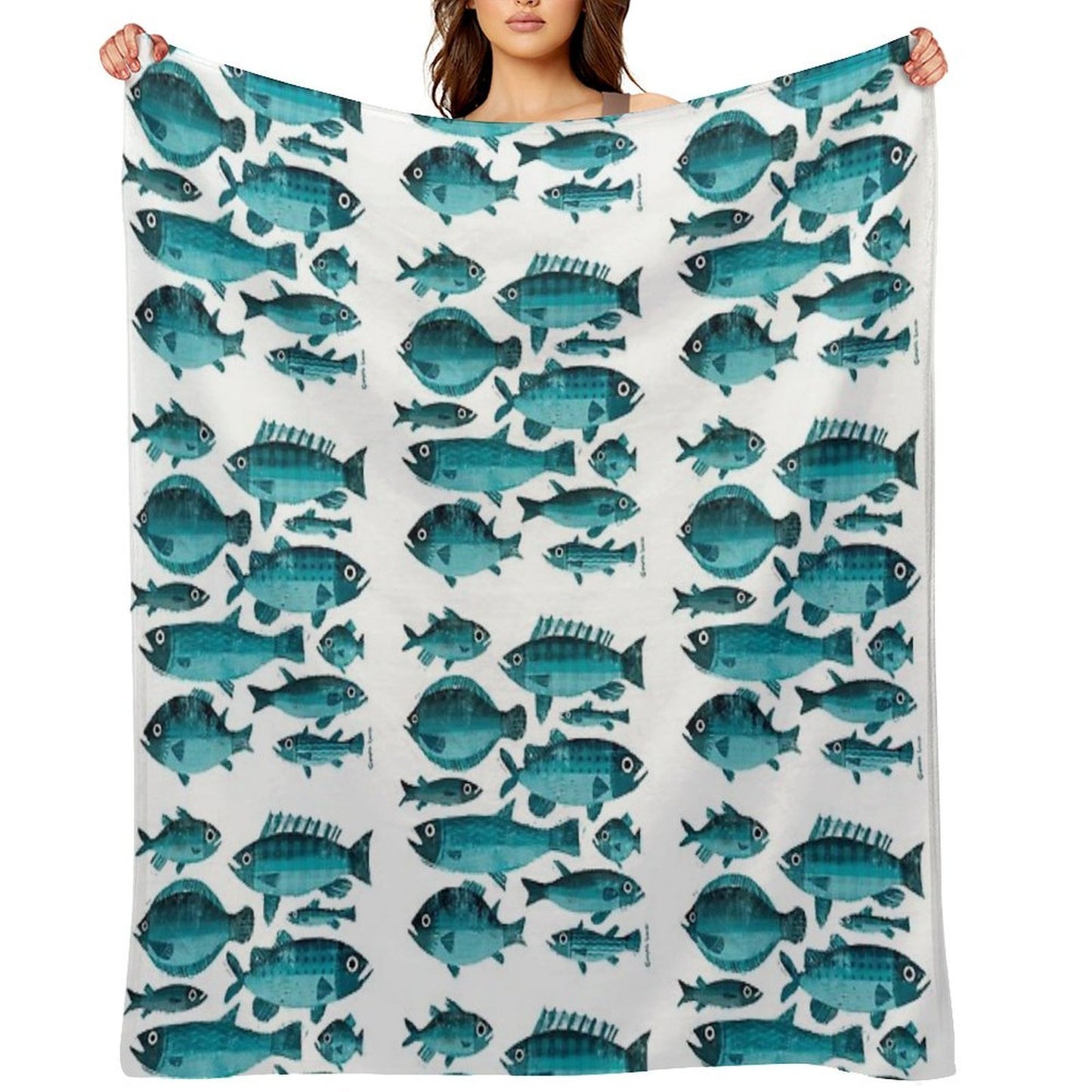 Ten Fish Throw Blanket