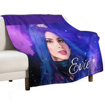 Evie Blue Princess - Descendants 3 Throw Blanket