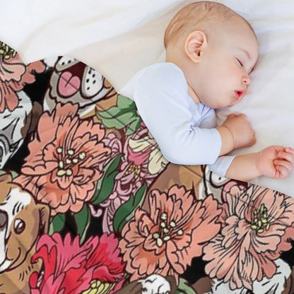 Because English Bulldog Throw Blanket