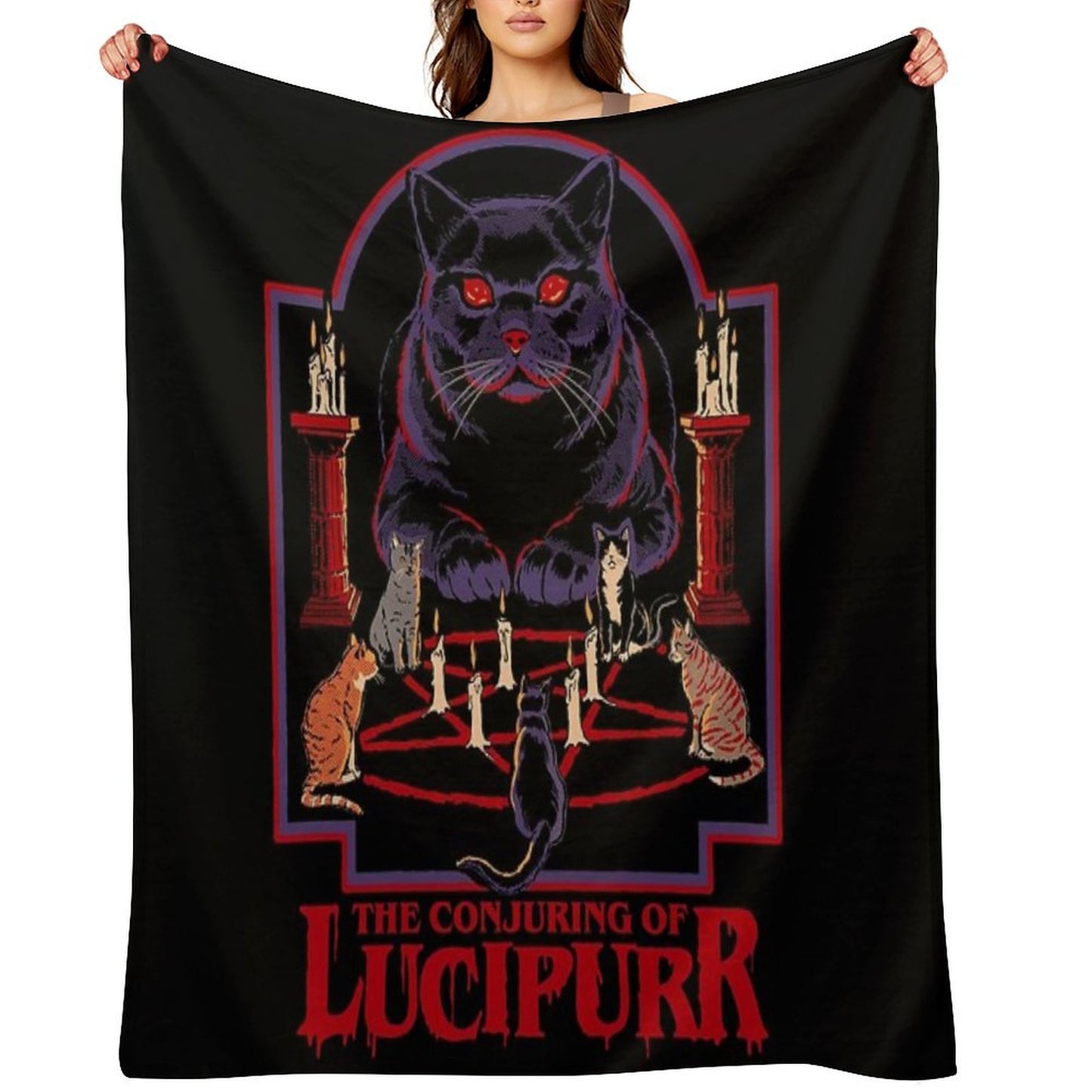 Lucipurr Throw Blanket