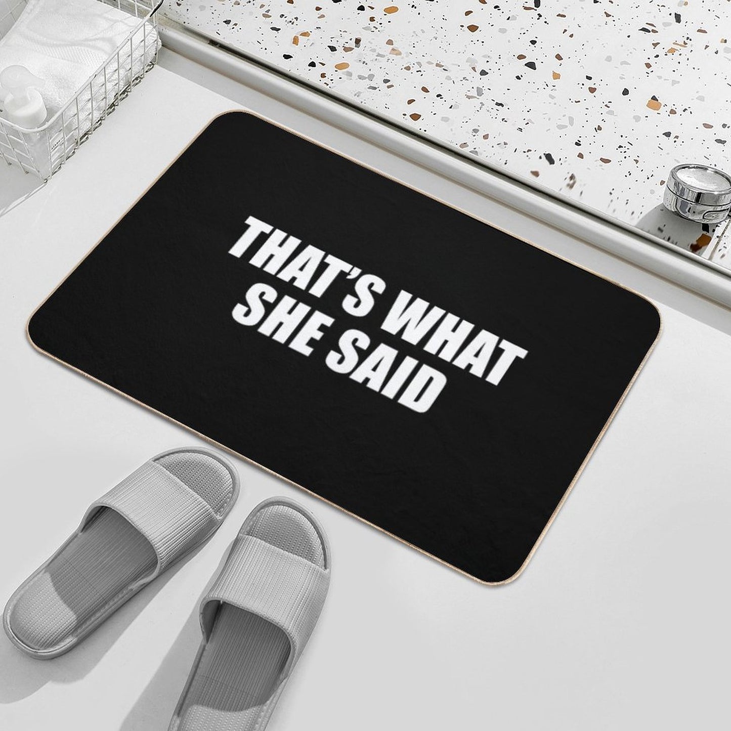 That's What She Said - Michael Scott (Black) Bath Mat