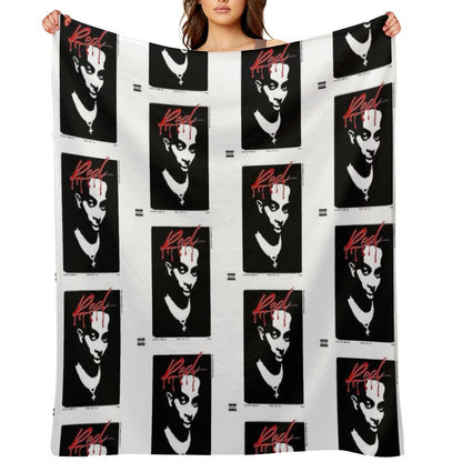 Playboi Carti Whole Lotta Red Album Cover Throw Blanket