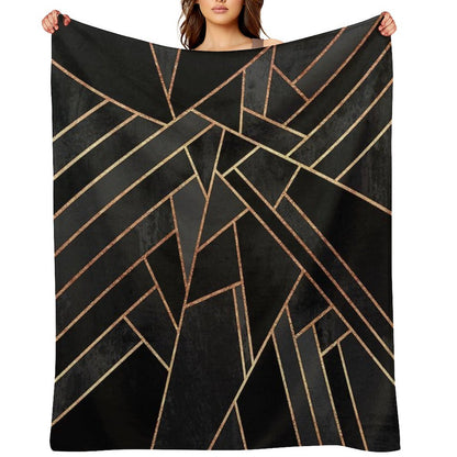 Black Night Throw Blanket
