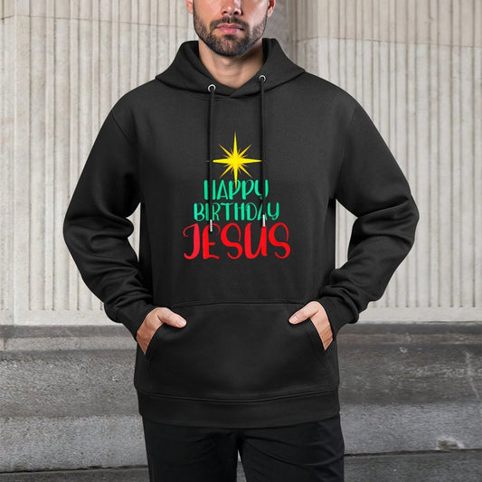 Womens Happy Birthday Jesus Christian Christmas Religious Womens Adjustable Hood Hoodie