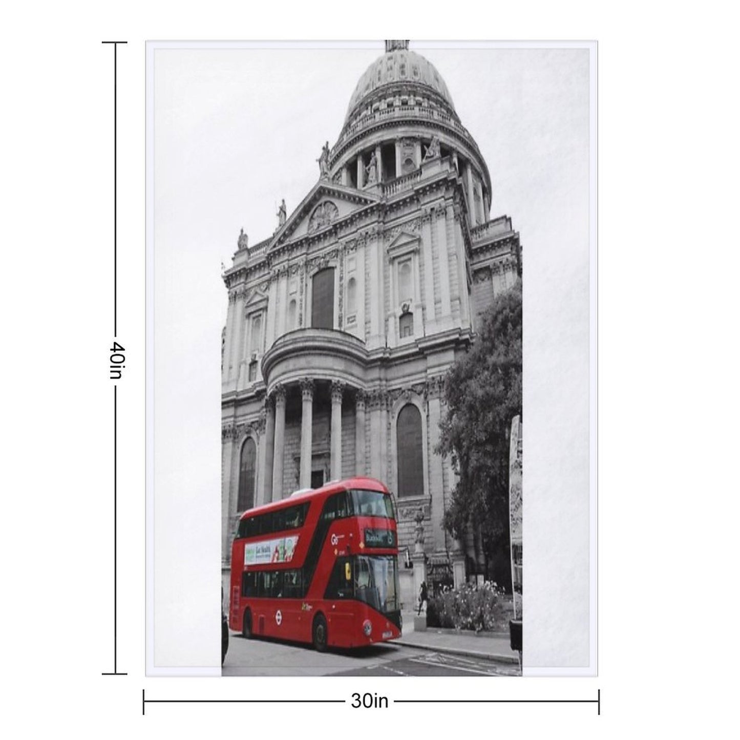 London Street Photography Print Throw Blanket