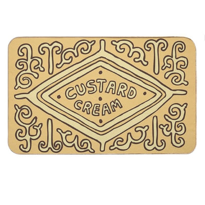 Custard Cream British Biscuit Bath Mat