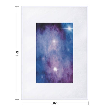 Calm Galaxy Print Throw Blanket