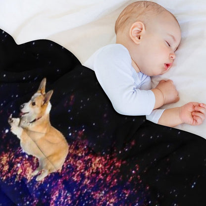 Space Corgis Throw Blanket