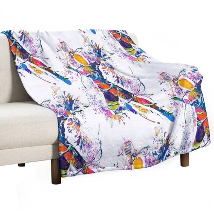 Badminton - Badminton Player - Badminton Smash Throw Blanket