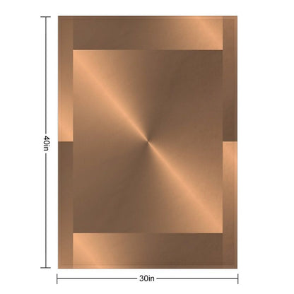 Brushed Copper Illustration Throw Blanket