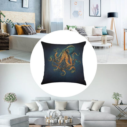 Underwater Dream IV Linen Throw Pillow Cover
