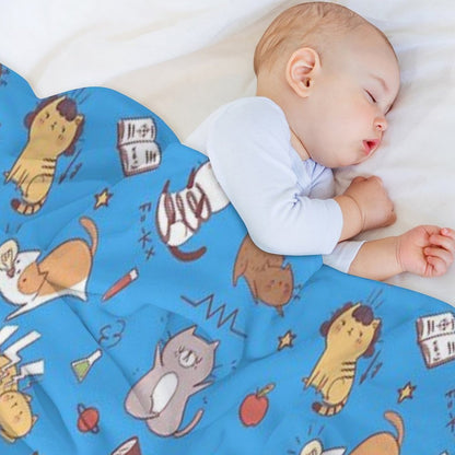 Science Kittens Throw Blanket