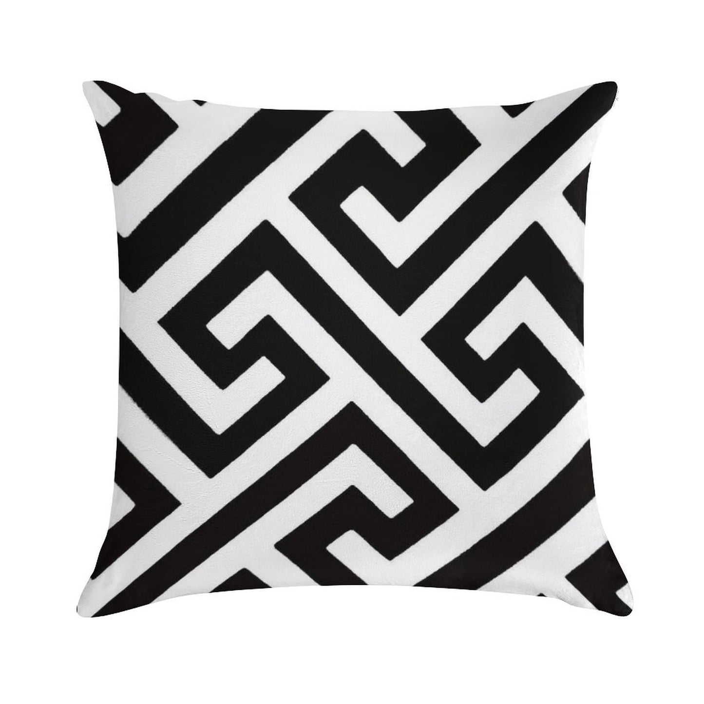 Throw Pillow  Cushion in Maze Print Design Soft Washable Throw Pillow