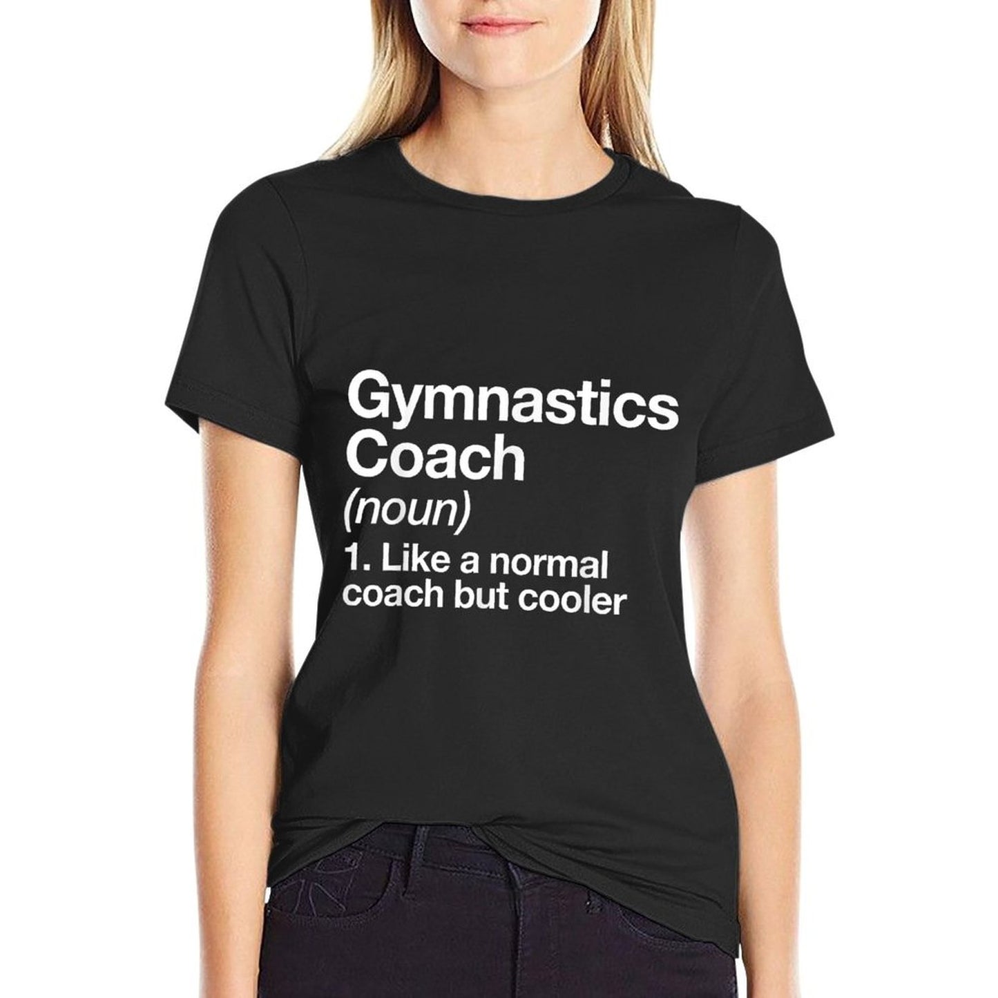 Gymnastics Coach Funny Sports Definition Trainer Instructor T-Shirt