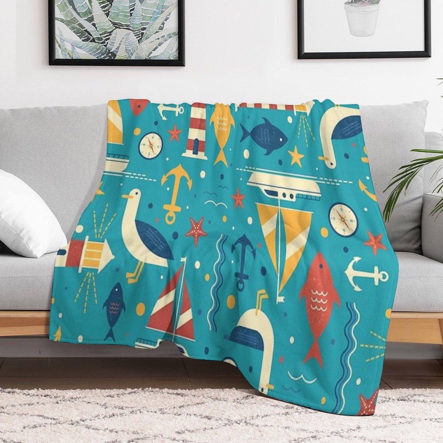 All At Sea Throw Blanket